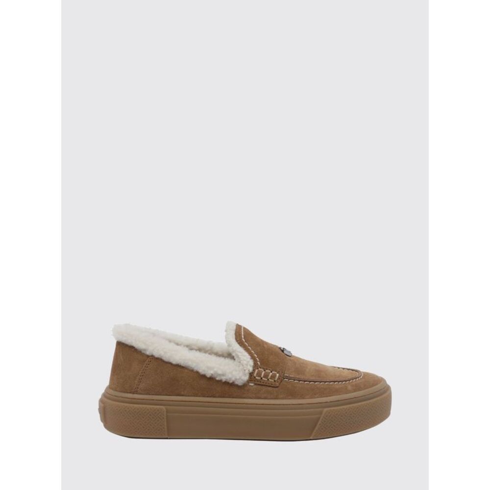 Hogan Women Hogan Crosswind Suede And Shearling Slip-On Trainers With Logo